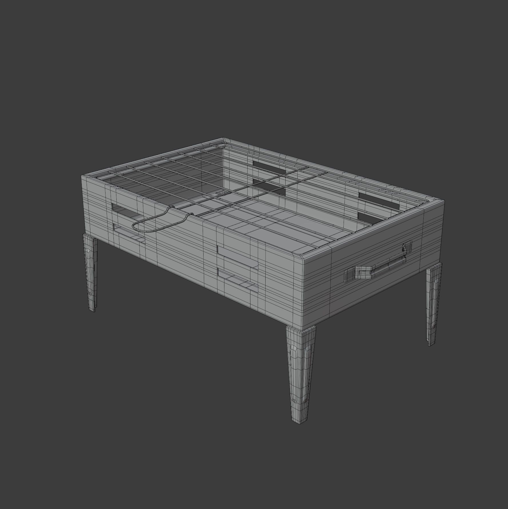 Portable Barbecue Grill 3D model_14