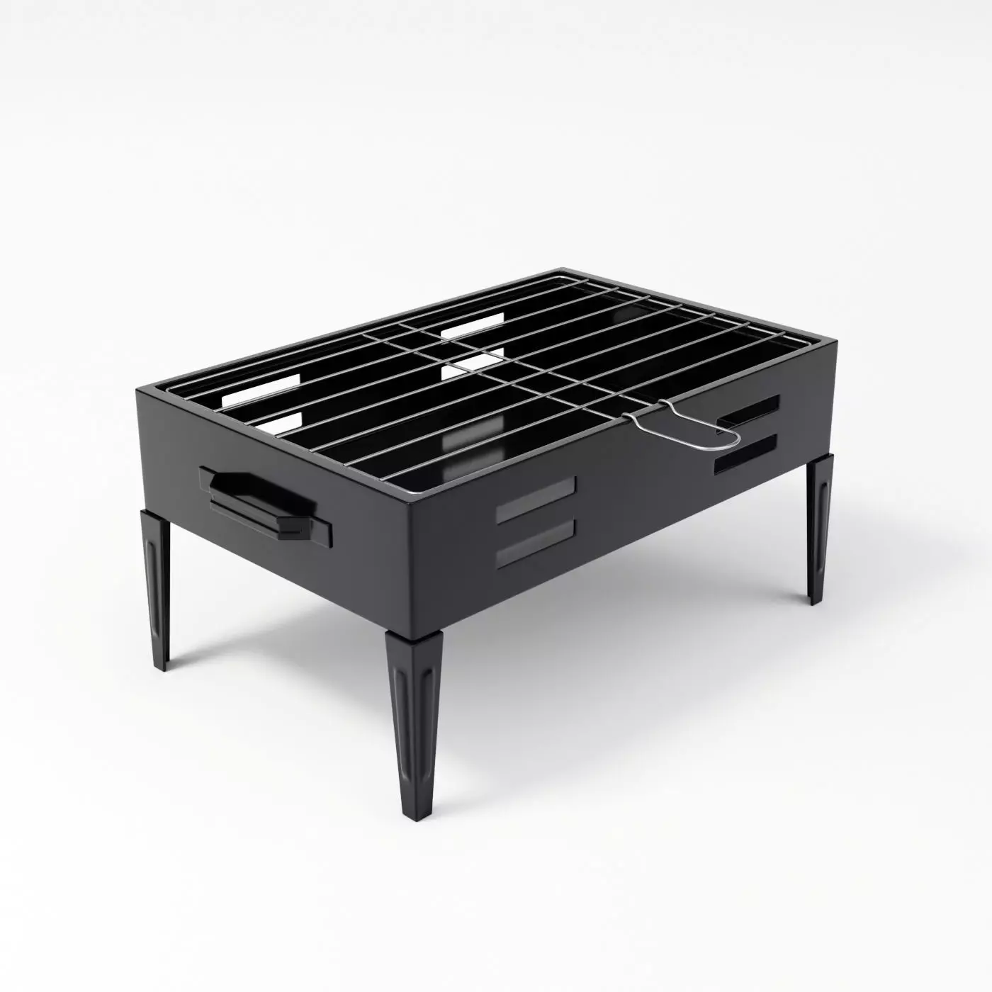 Portable Barbecue Grill 3D model_0