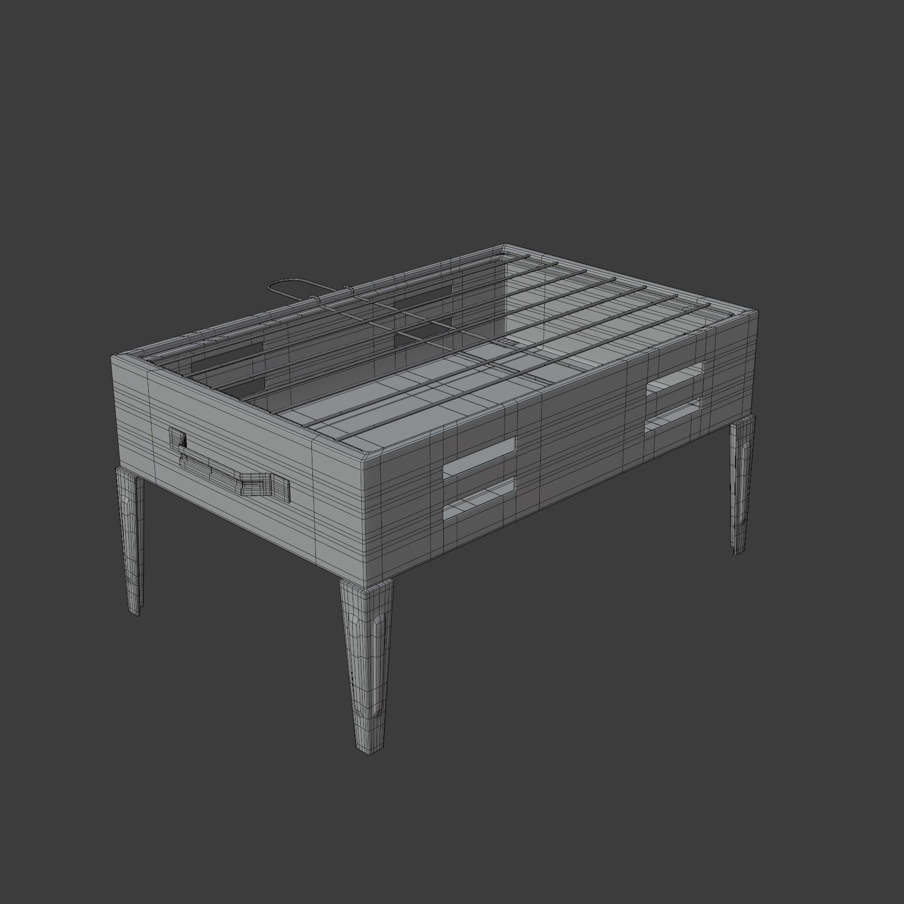 Portable Barbecue Grill 3D model_12