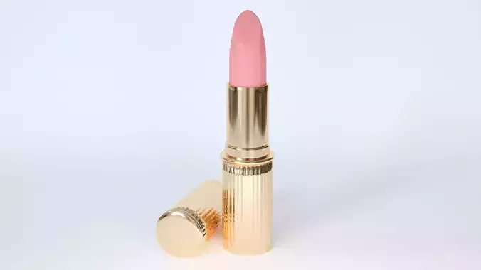 Pink Lipstick Gold 3D model