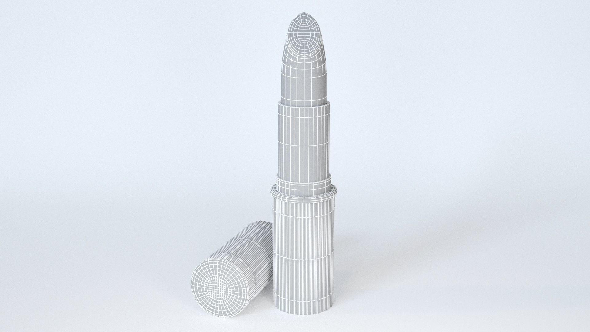 Pink Lipstick Gold 3D model_3