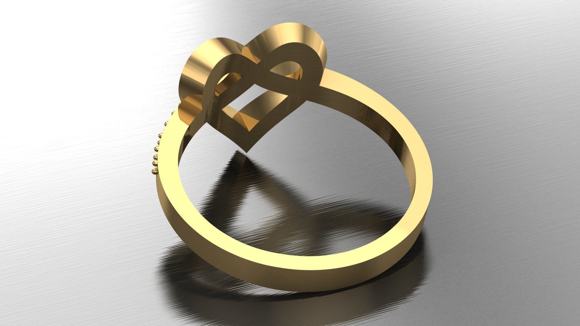 heart ring 3D print model_2