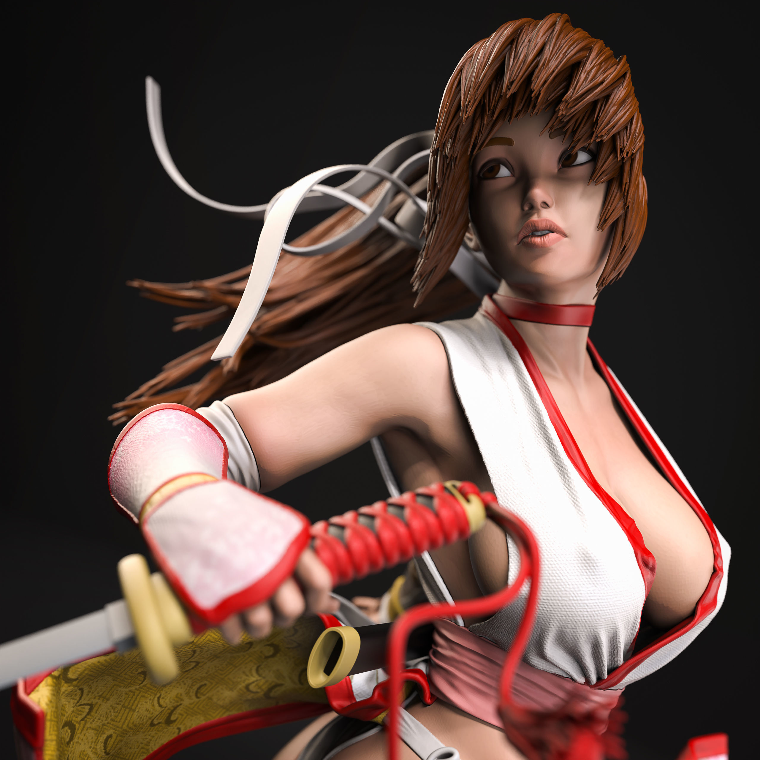 Kasumi Fan Art 3D Print 3D print model_6