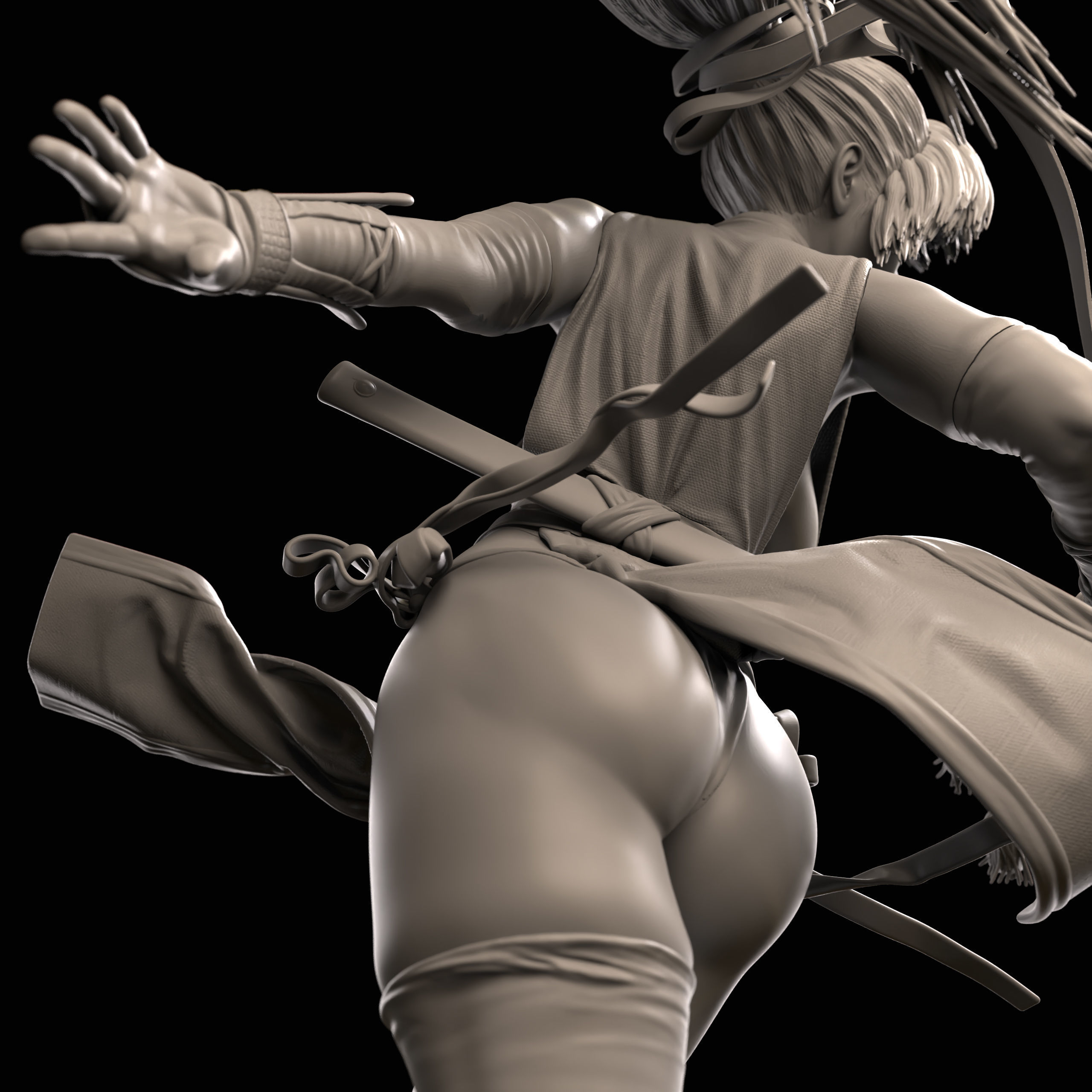 Kasumi Fan Art 3D Print 3D print model_27