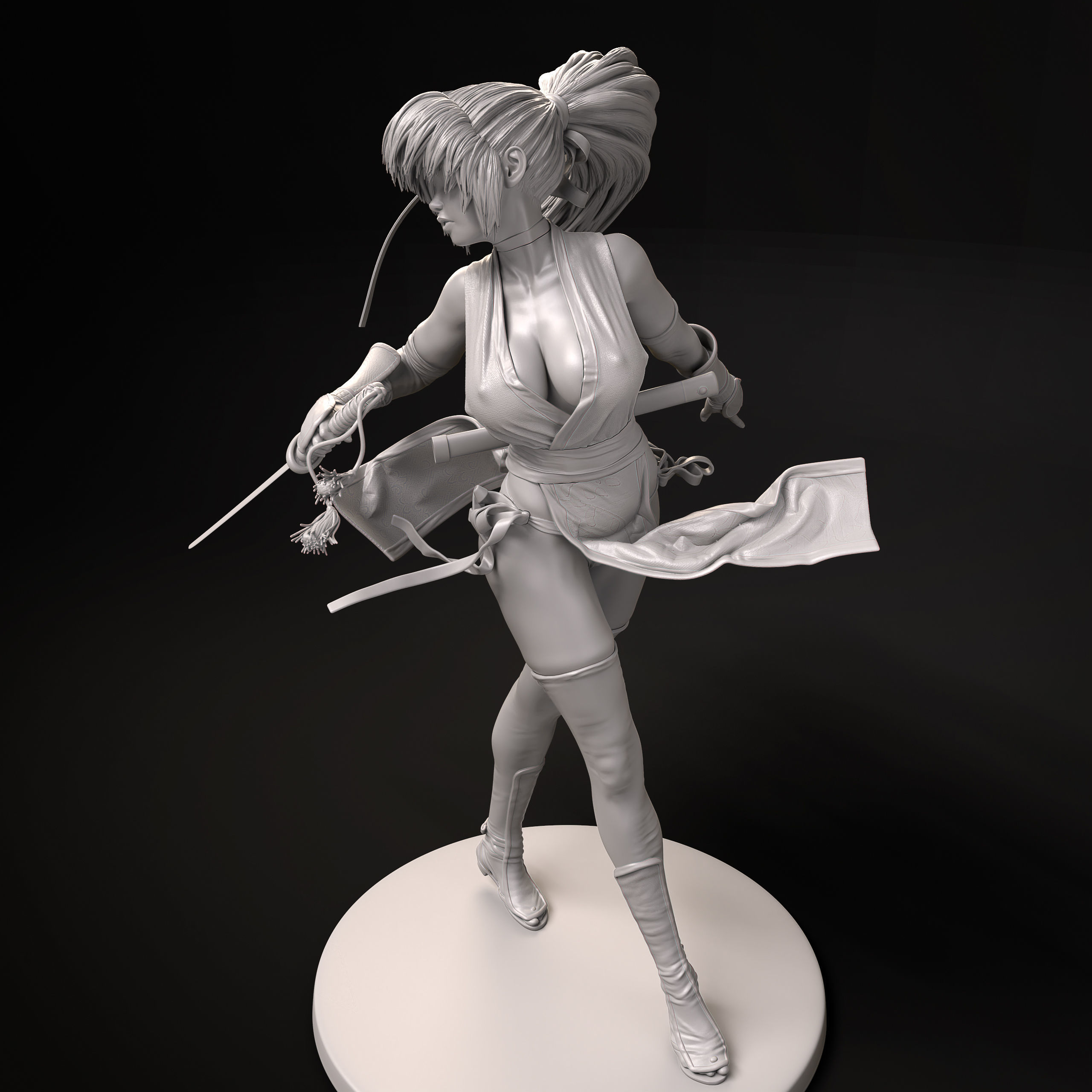 Kasumi Fan Art 3D Print 3D print model_23