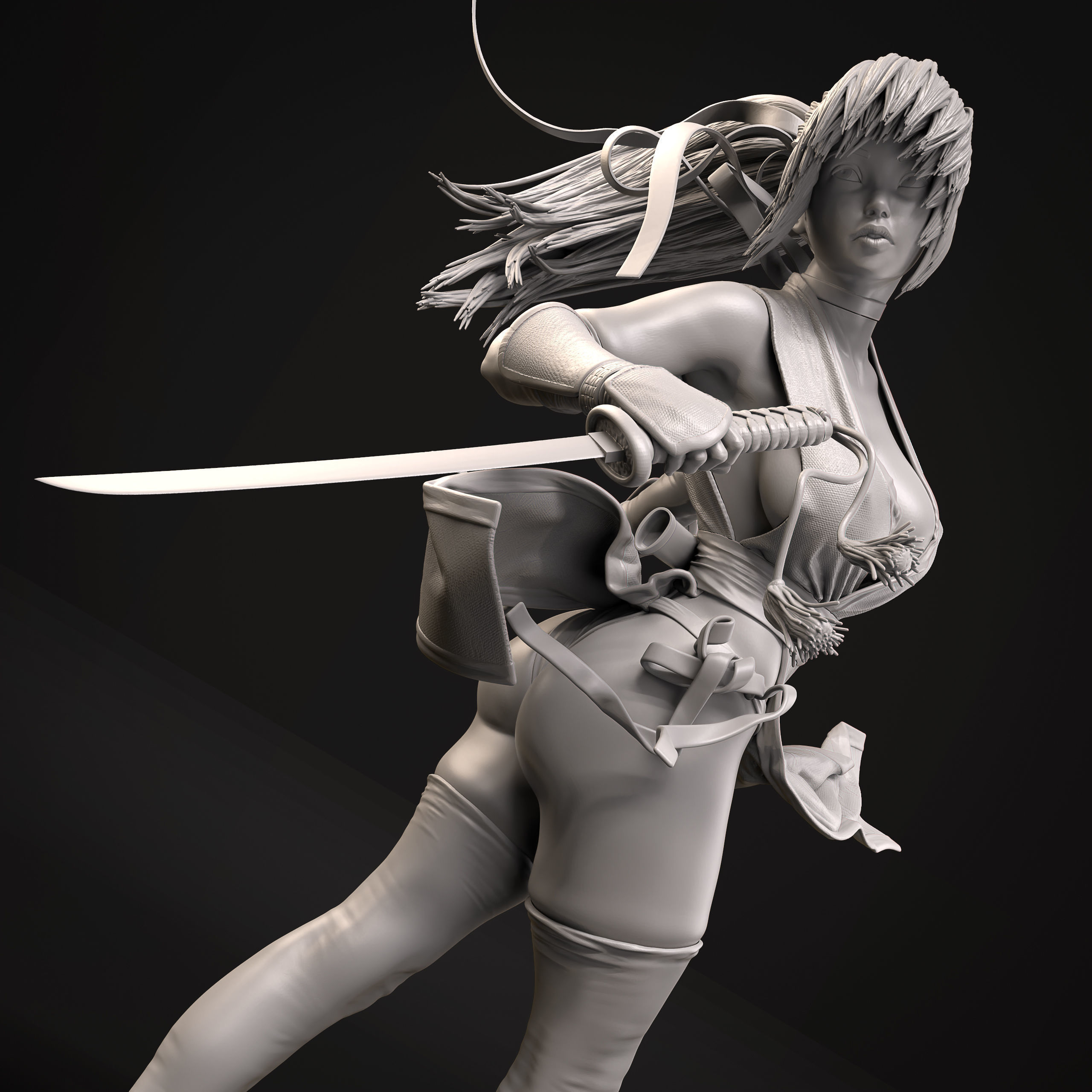 Kasumi Fan Art 3D Print 3D print model_21