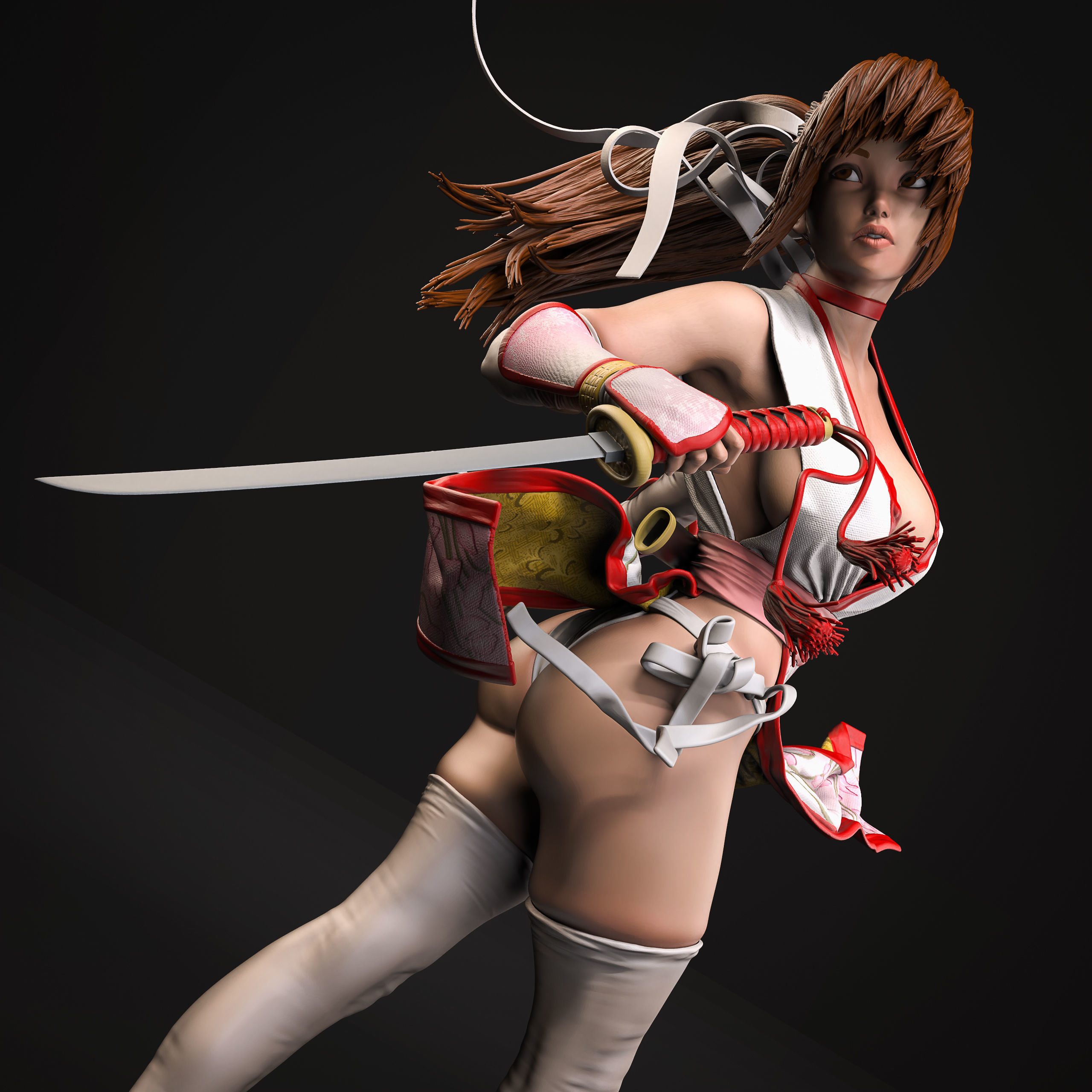 Kasumi Fan Art 3D Print 3D print model_2