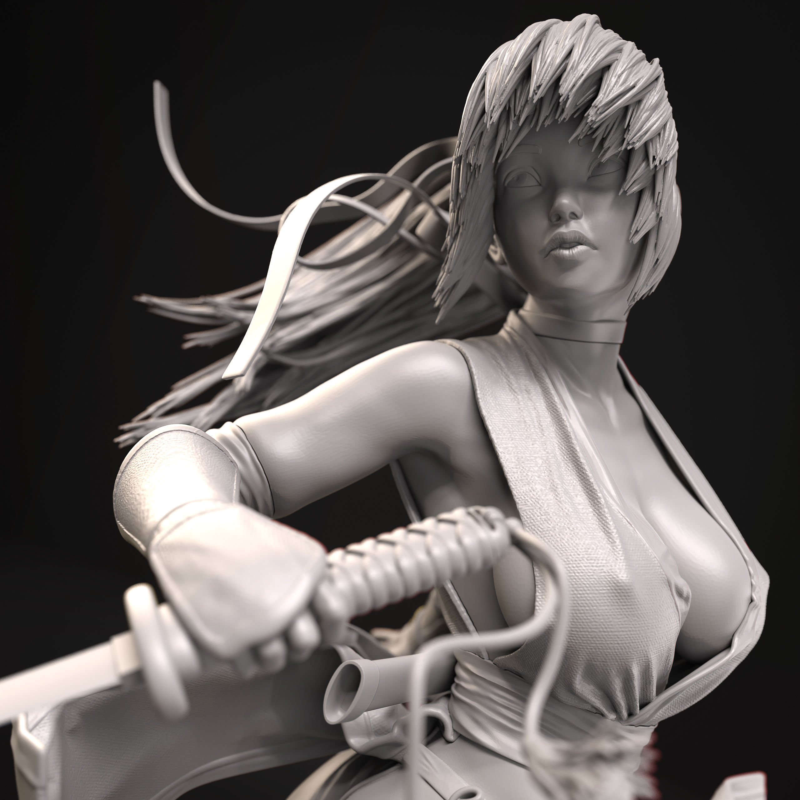 Kasumi Fan Art 3D Print 3D print model_25