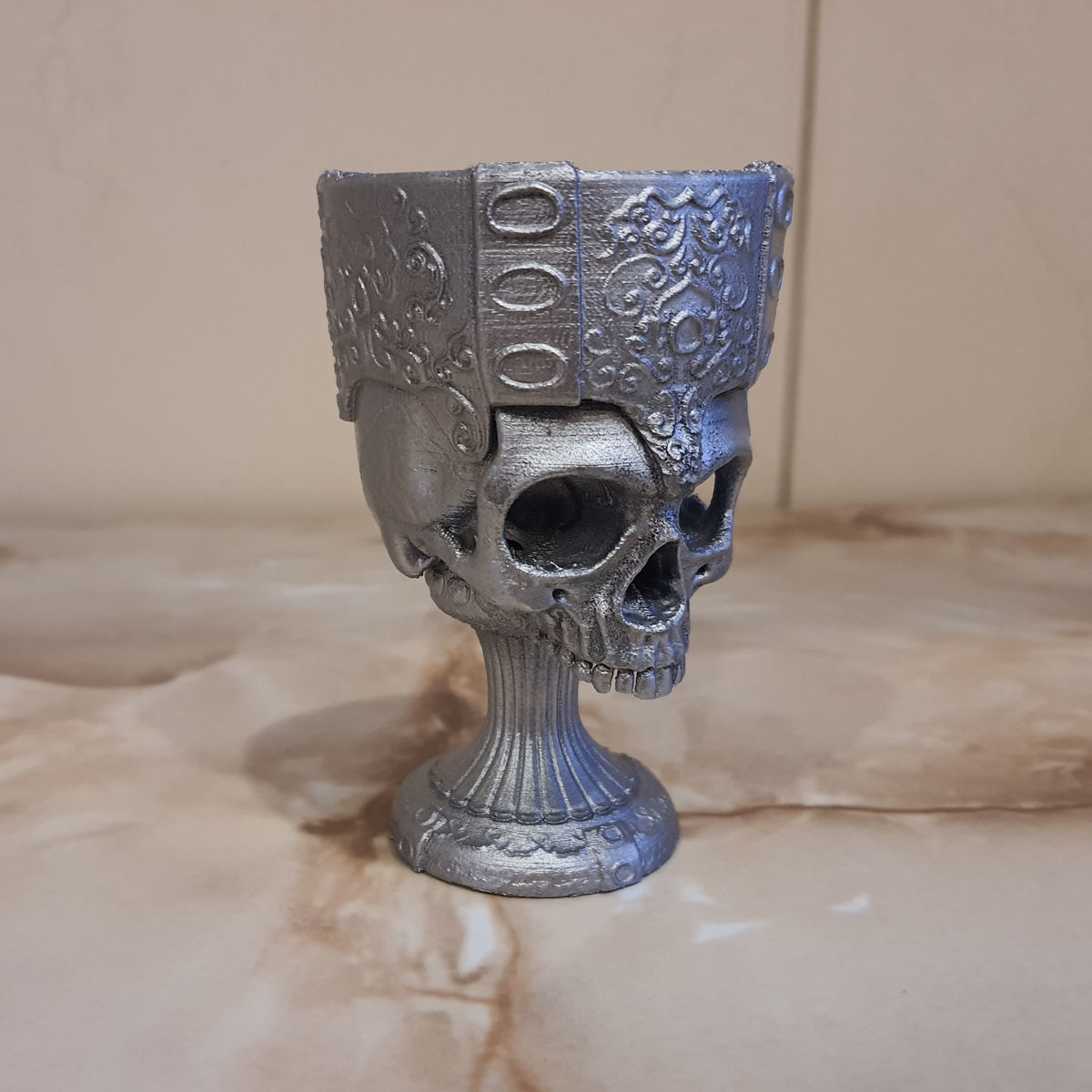 Printable Skull Goblet 3D print model_12