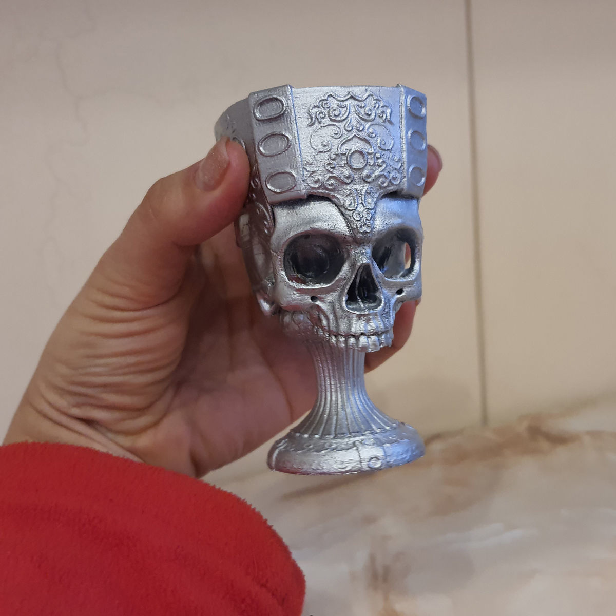 Printable Skull Goblet 3D print model_13