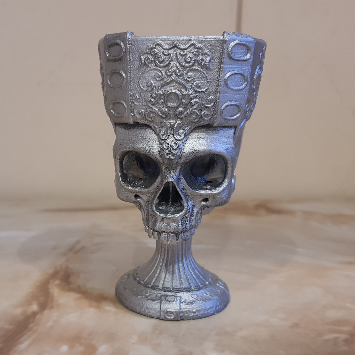 Printable Skull Goblet 3D print model_11