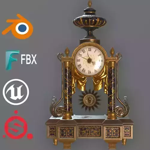 Antique Gold Watch Clock