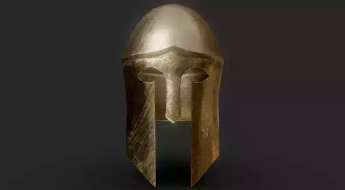 Lowpoly Greek helmet