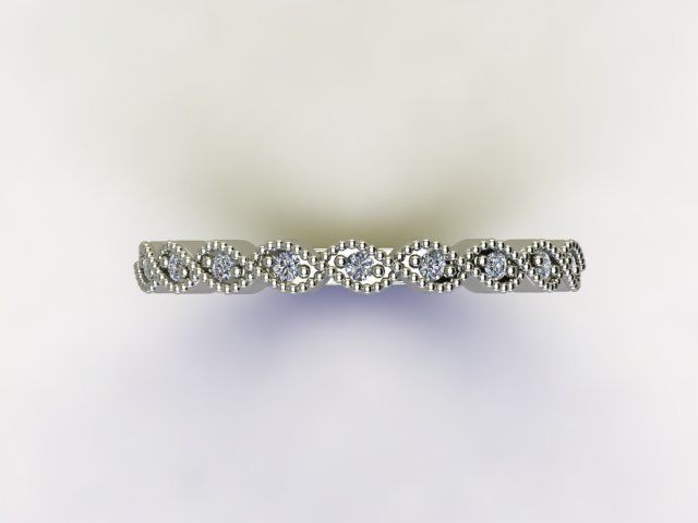 10037 diamond eternity ring gold 3D print model_3