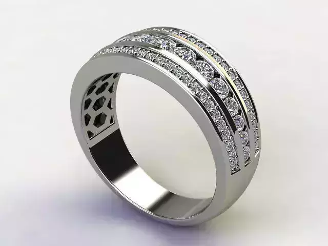10045 diamond wedding ring gold