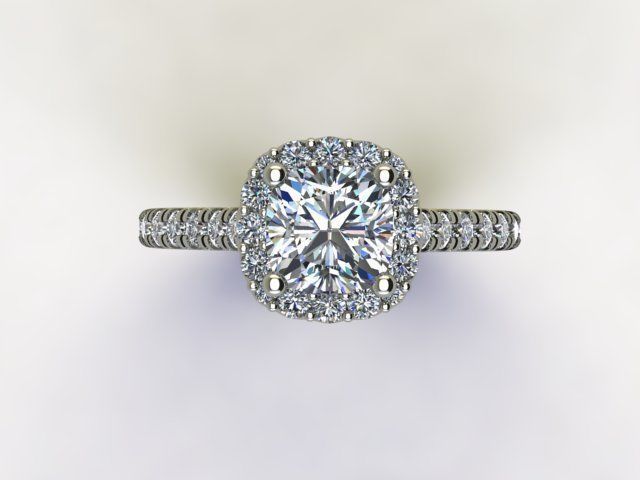10050 diamond halo engagement ring 3D print model_3