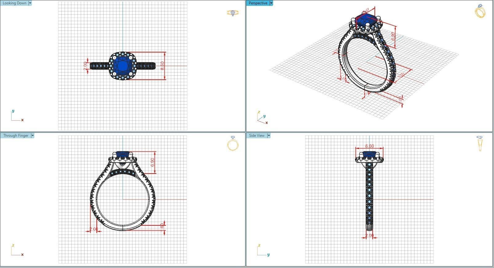 10050 diamond halo engagement ring 3D print model_5