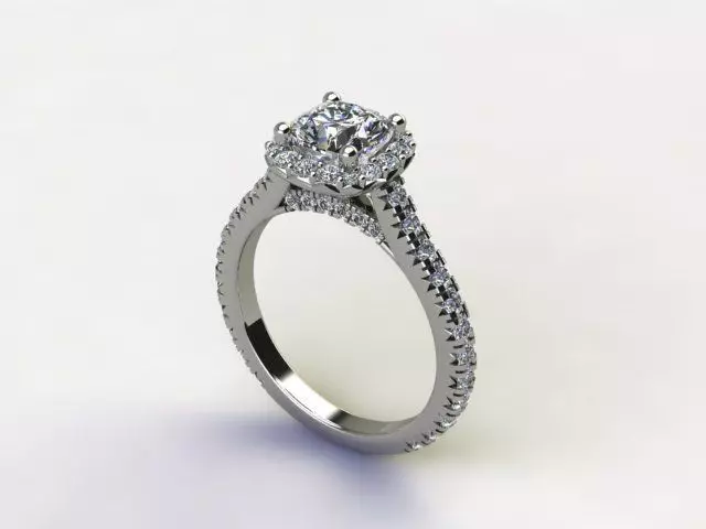 10050 diamond halo engagement ring 3D print model_0