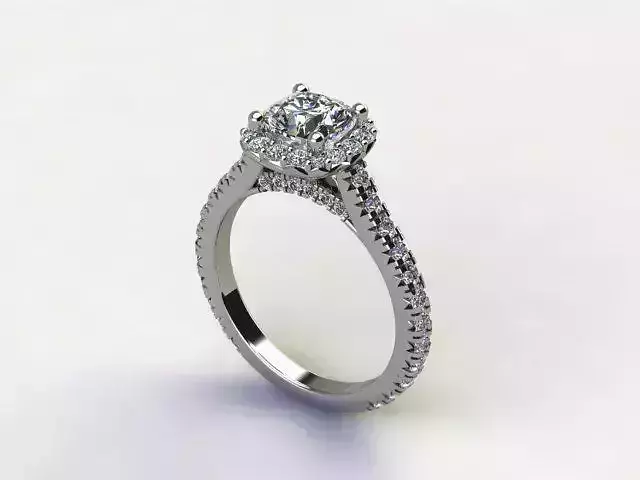 10050 diamond halo engagement ring