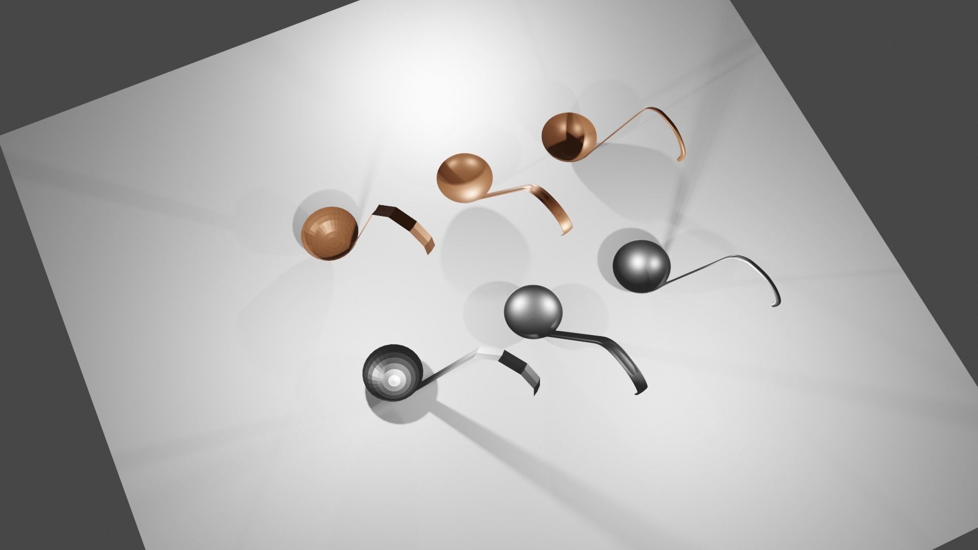 Low poly utensils two silver forks Free low-poly 3D model_6