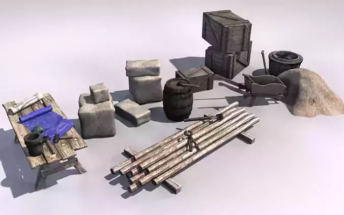 Building materials set