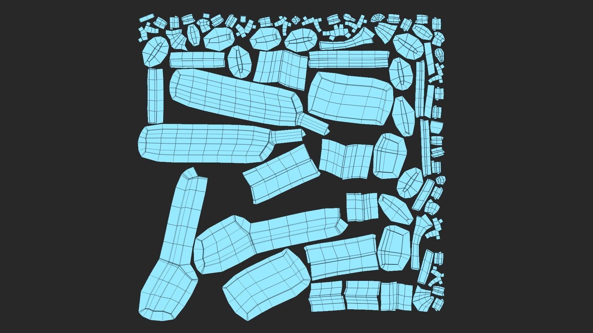 Sci-Fi Desert Eagle - Golden Luxury Gun Low-poly 3D model_17
