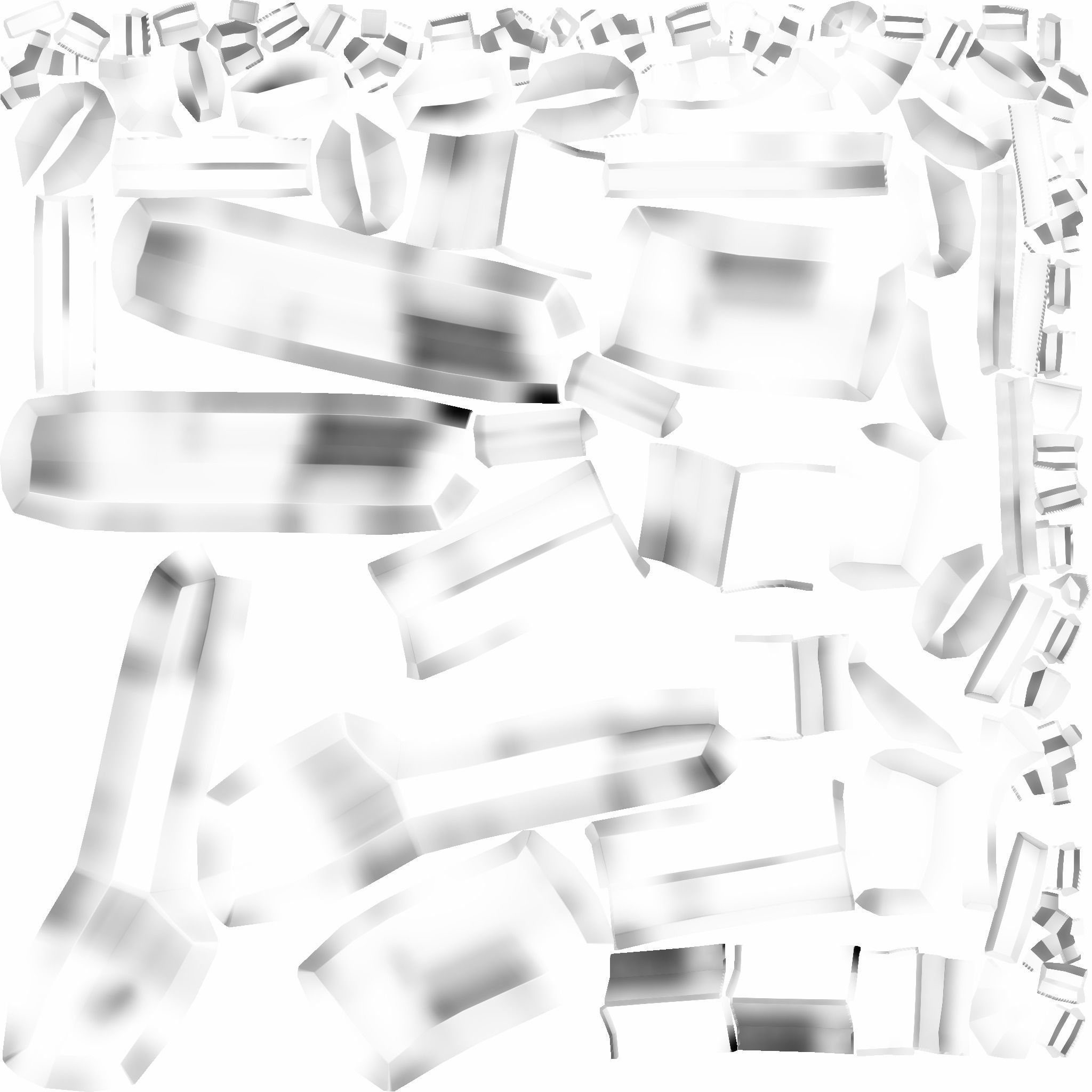 Sci-Fi Desert Eagle - Golden Luxury Gun Low-poly 3D model_25