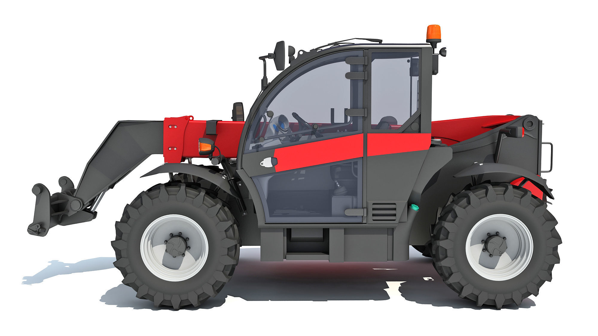 Telescopic Handler 3D model_1