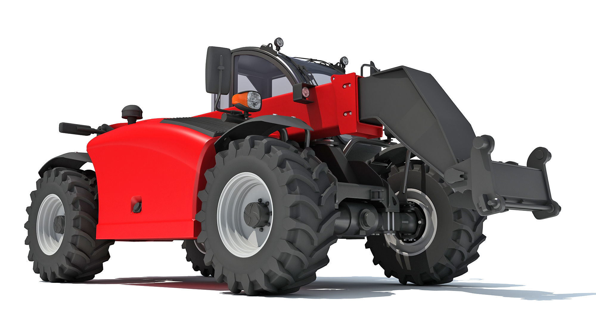 Telescopic Handler 3D model_2