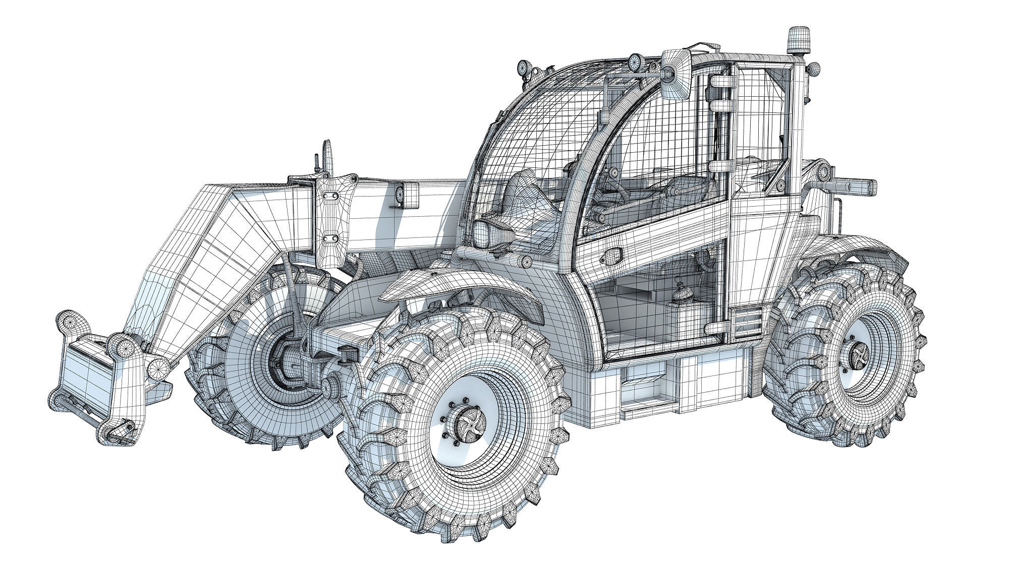 Telescopic Handler 3D model_14