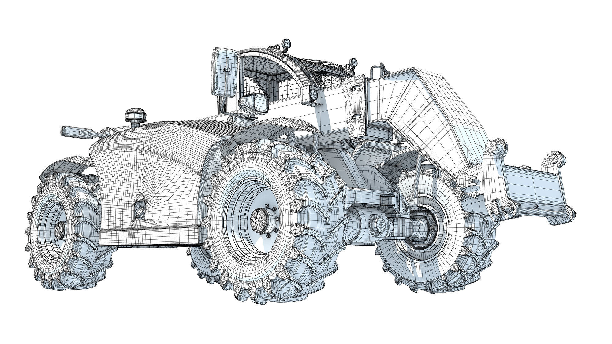 Telescopic Handler 3D model_17