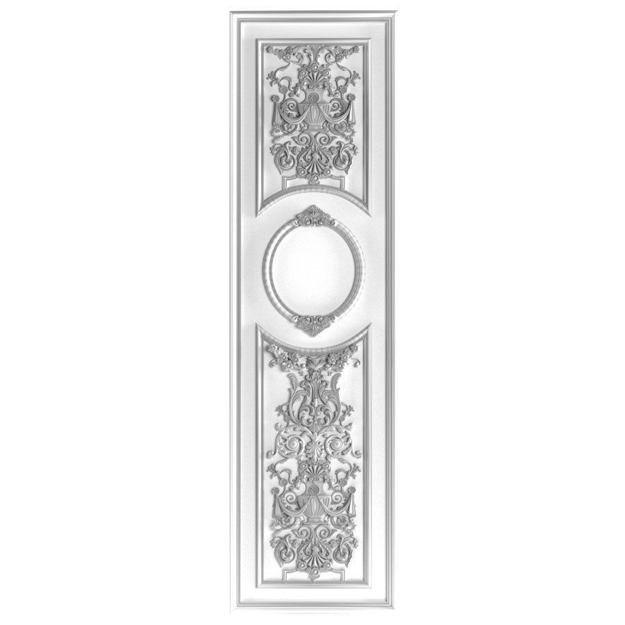 Wall moulding panels 3D model_3