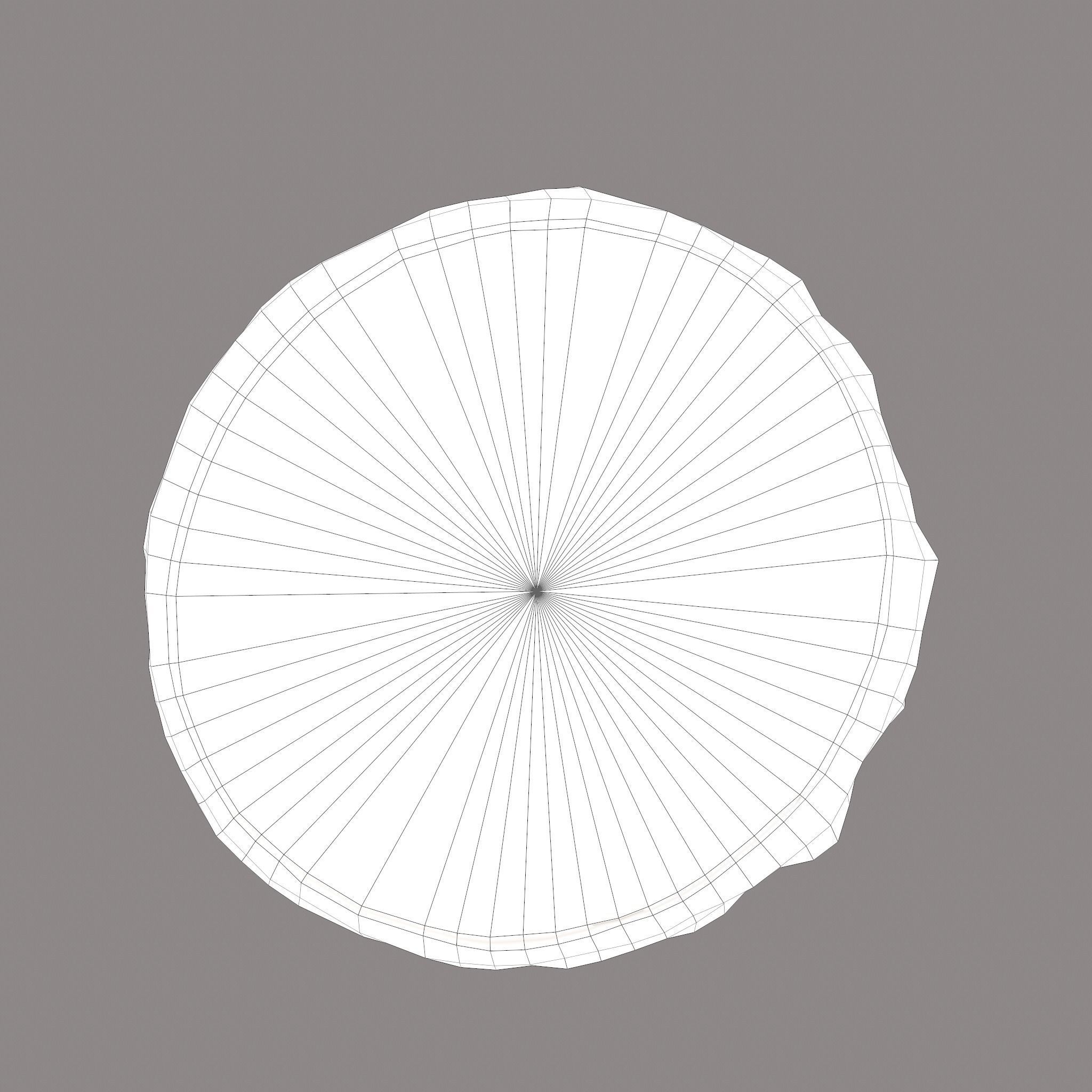 Medieval Style Cherry Pie Low-poly 3D model_31