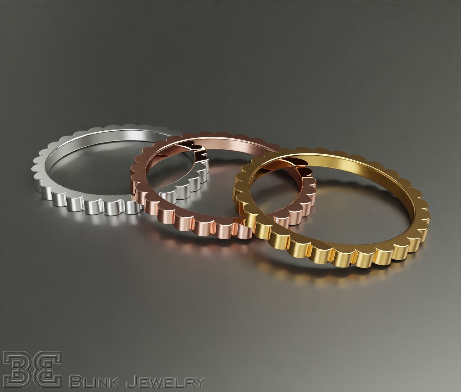 eternity ring thin stackable printable package 3D print model_8