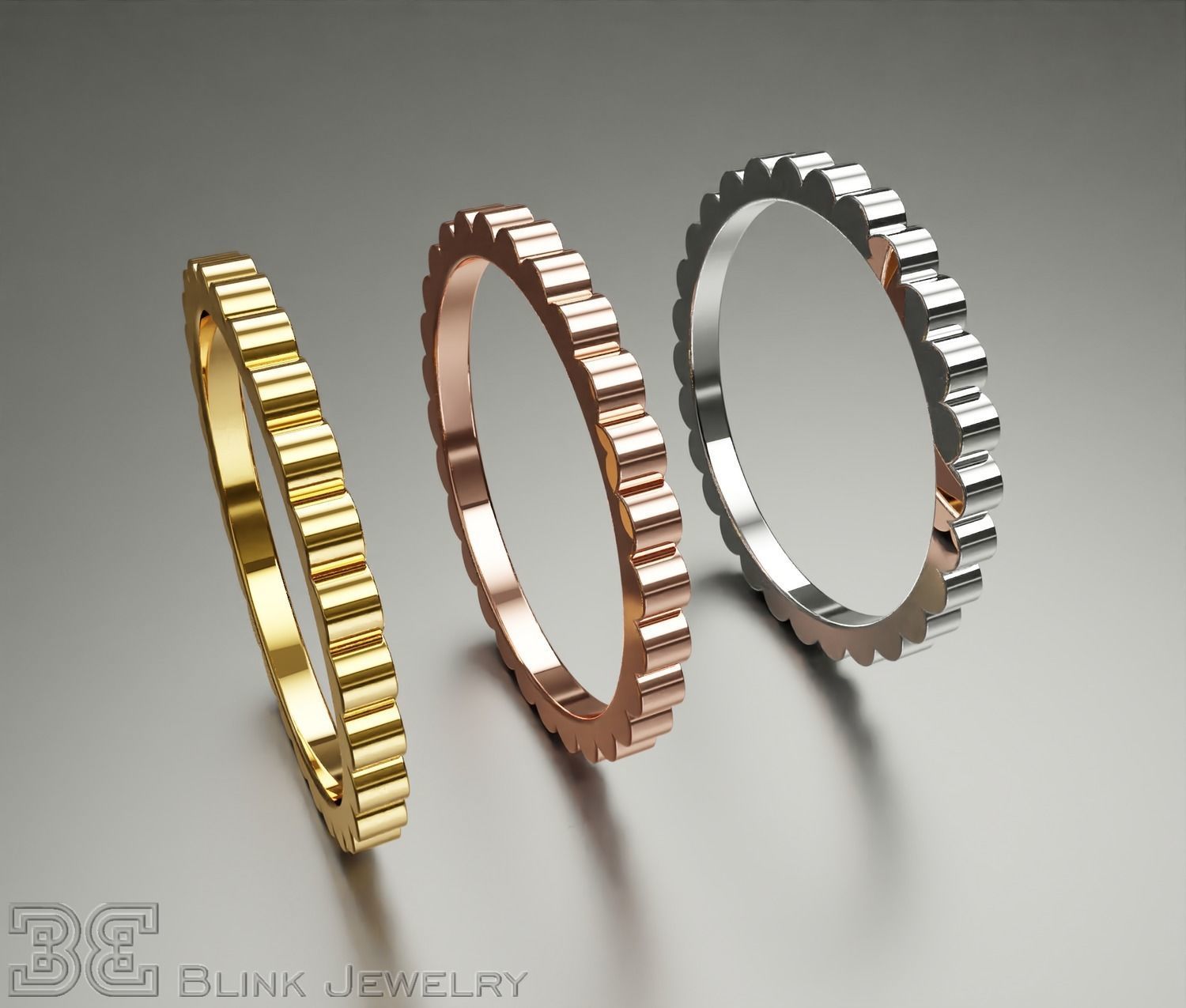 eternity ring thin stackable printable package 3D print model_1