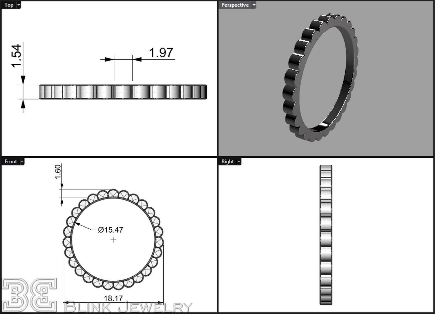 eternity ring thin stackable printable package 3D print model_3