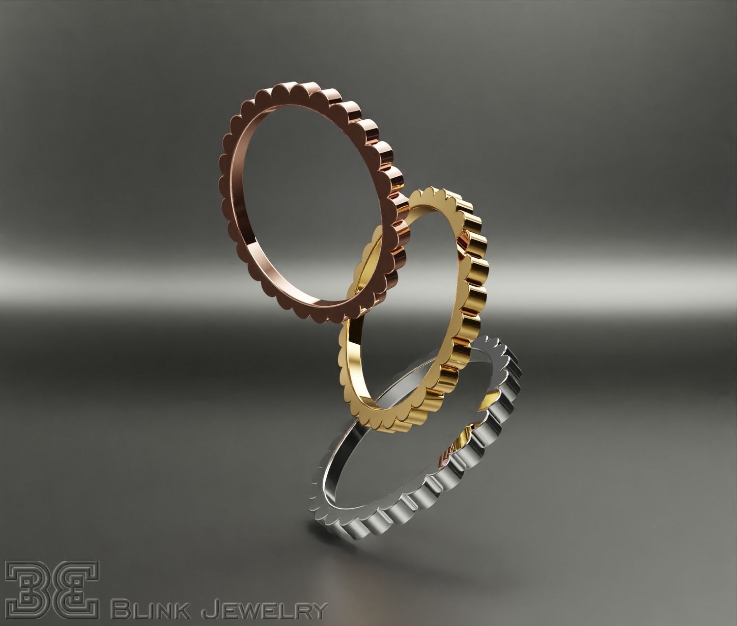 eternity ring thin stackable printable package 3D print model_6