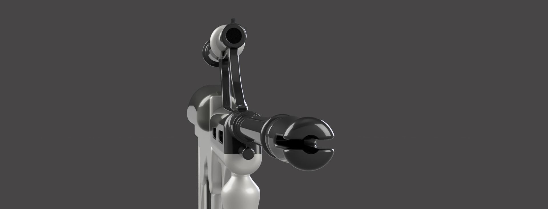 AUG Assault Rifle  Low - poly 3D model Low-poly 3D model_8