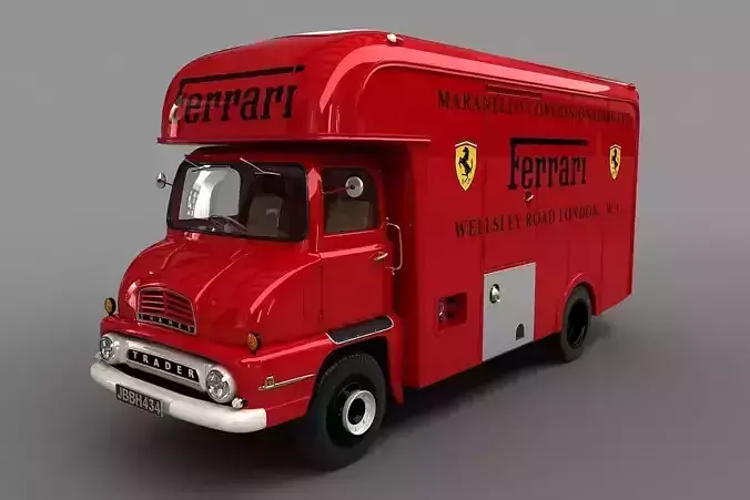 Thames Trader Racing Transporter 1958 3D model