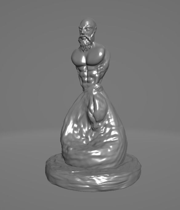 Male Sculpture - 3D 3D print model_3