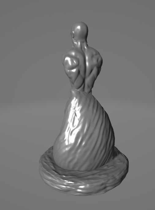 Male Sculpture - 3D 3D print model_5