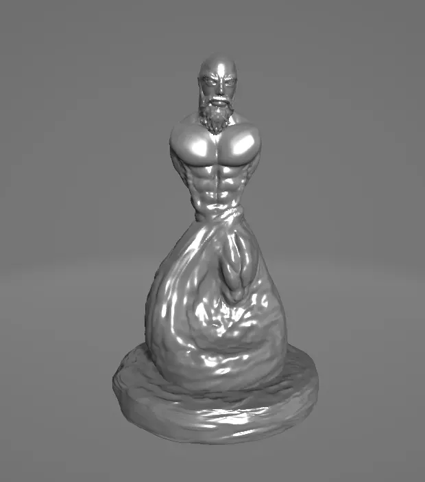 Male Sculpture - 3D 3D print model_0