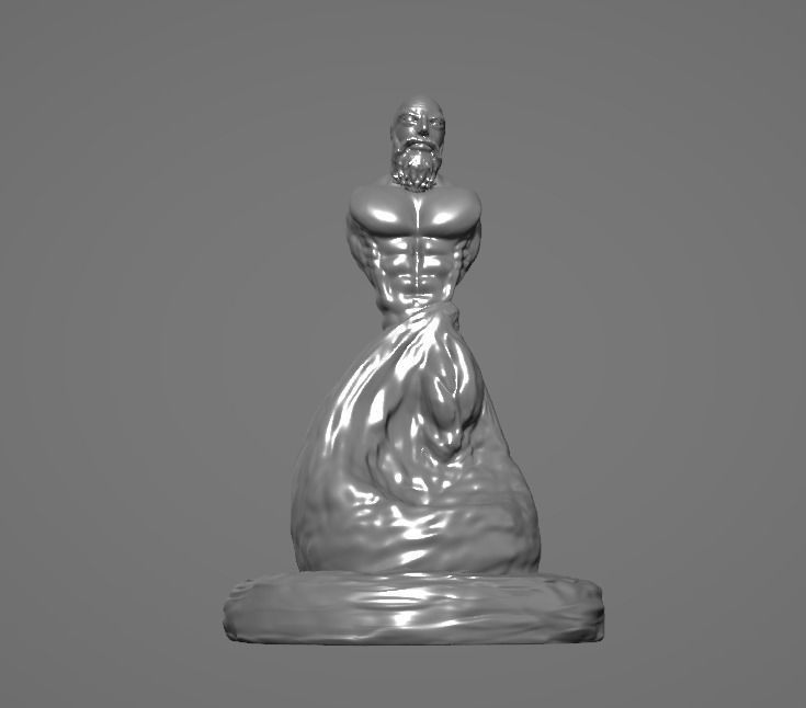 Male Sculpture - 3D 3D print model_6