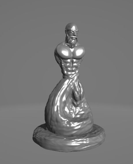 Male Sculpture - 3D 3D print model_2