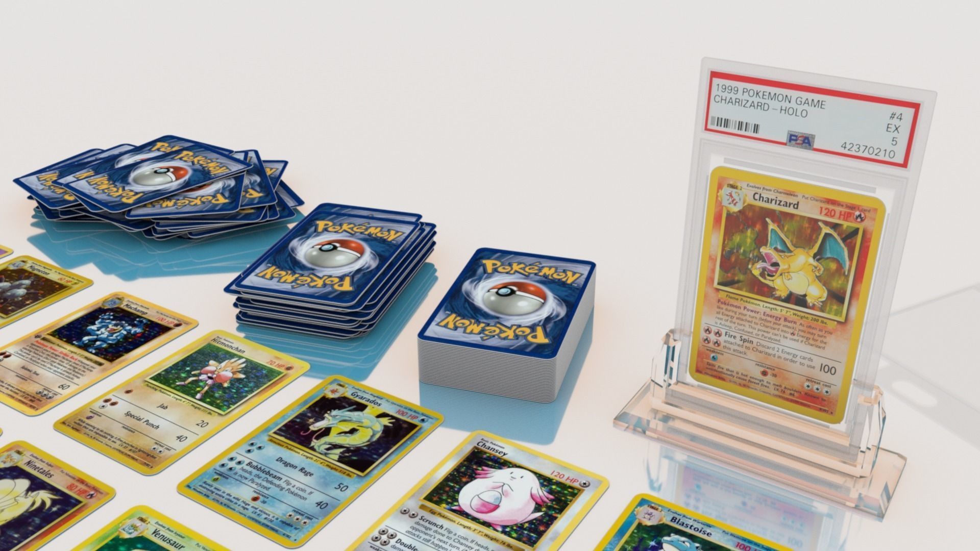 Pokemon Cards Collectors Pack Full Base Set 3D model_4