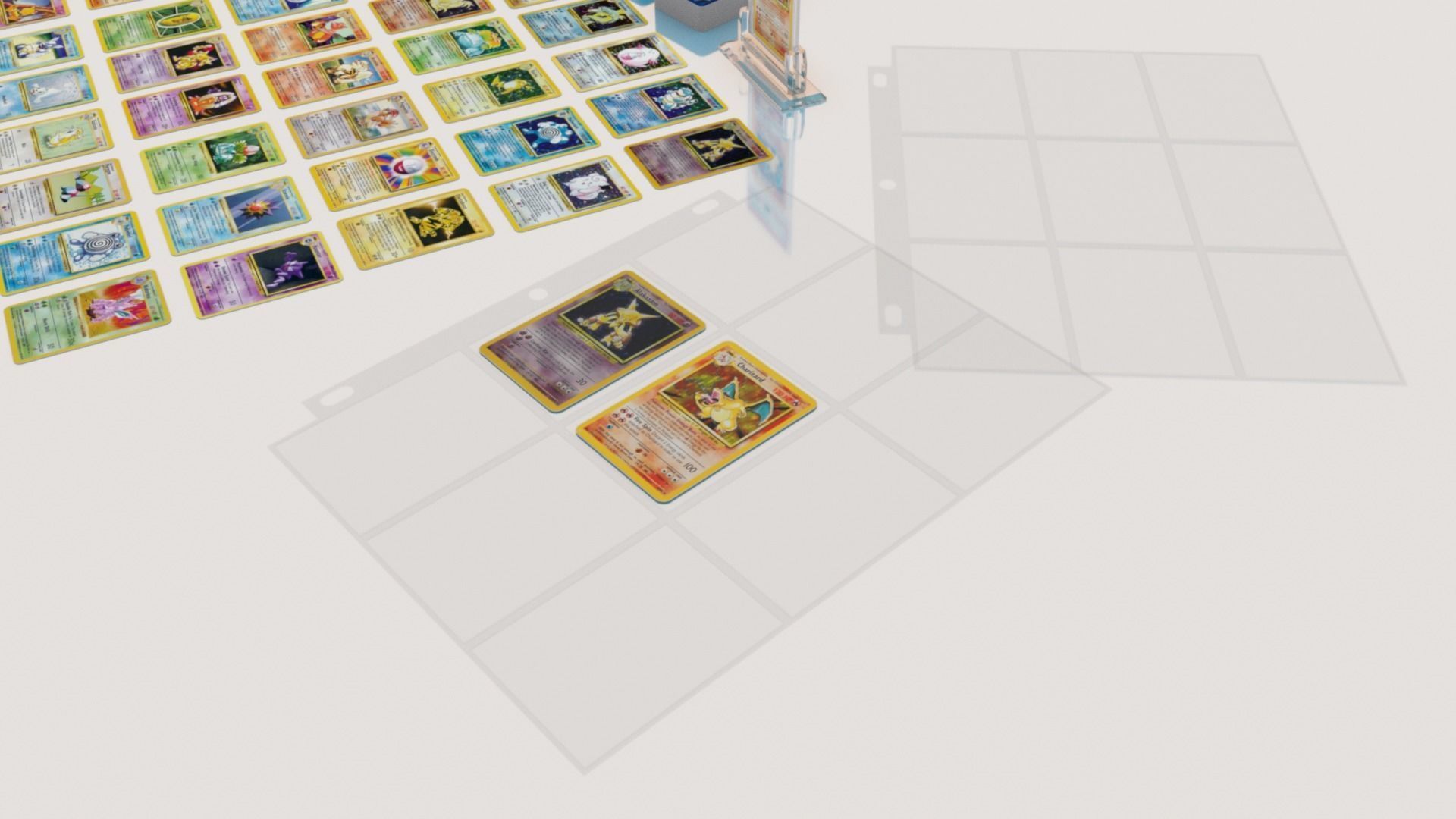 Pokemon Cards Collectors Pack Full Base Set 3D model_9