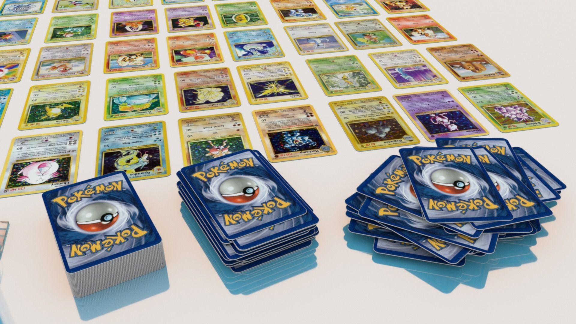 Pokemon Cards Collectors Pack Full Base Set 3D model_7