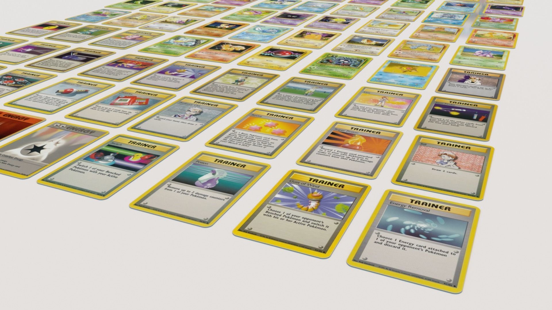 Pokemon Cards Collectors Pack Full Base Set 3D model_8