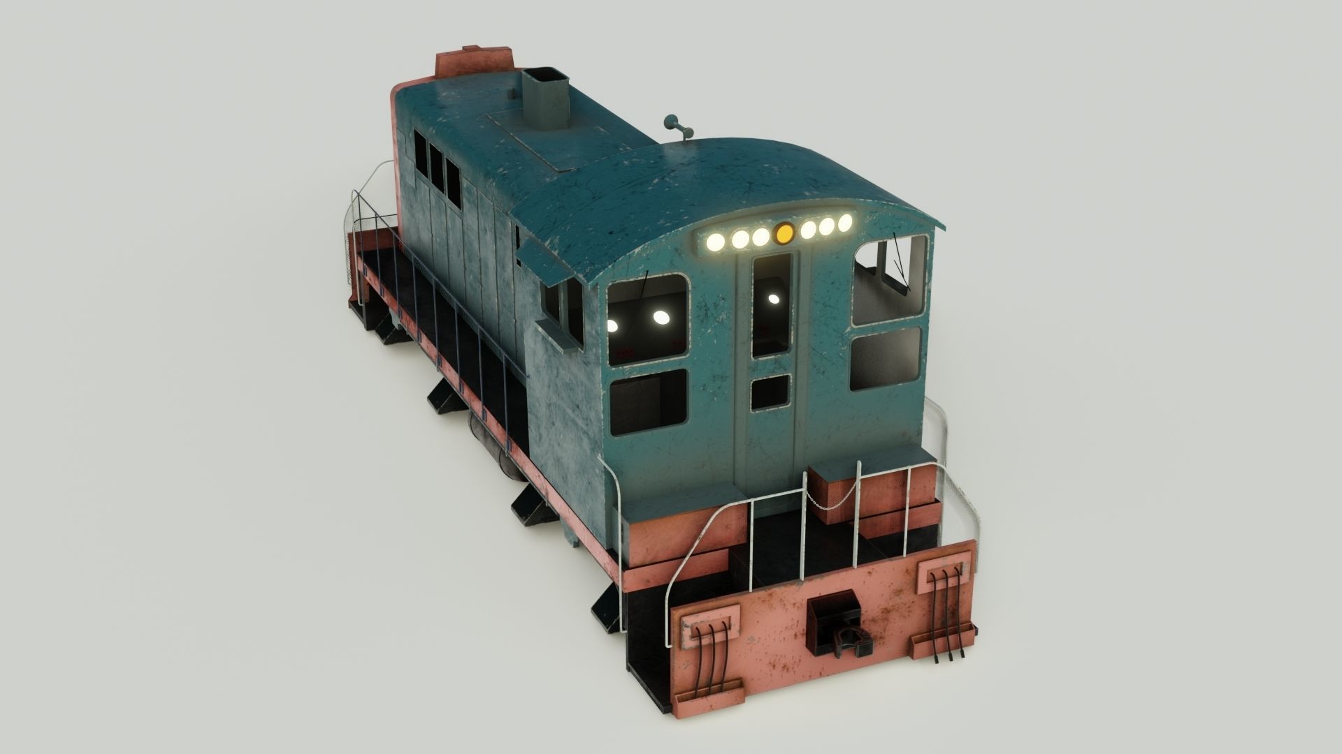 Railway Bridge 3D models complete of locomotive 3D 3D Model Collection_12