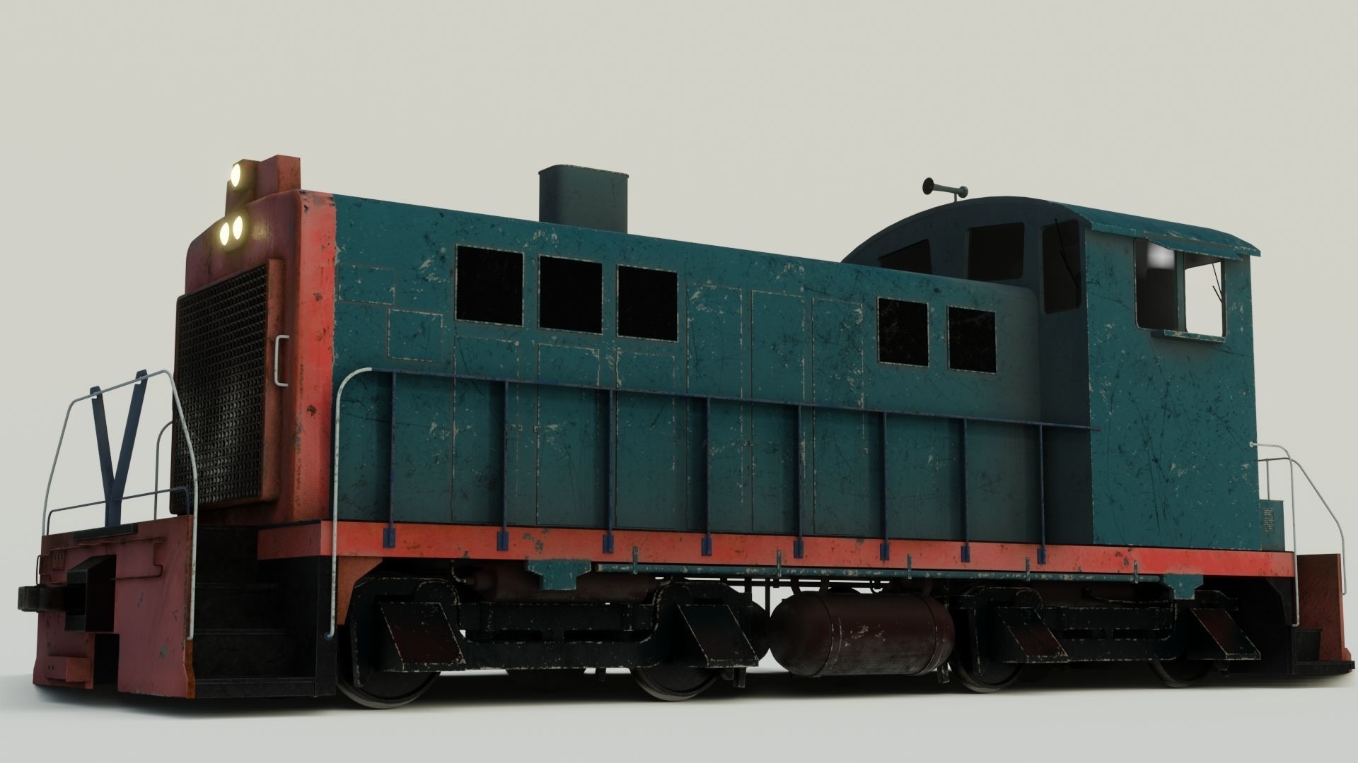 Railway Bridge 3D models complete of locomotive 3D 3D Model Collection_15